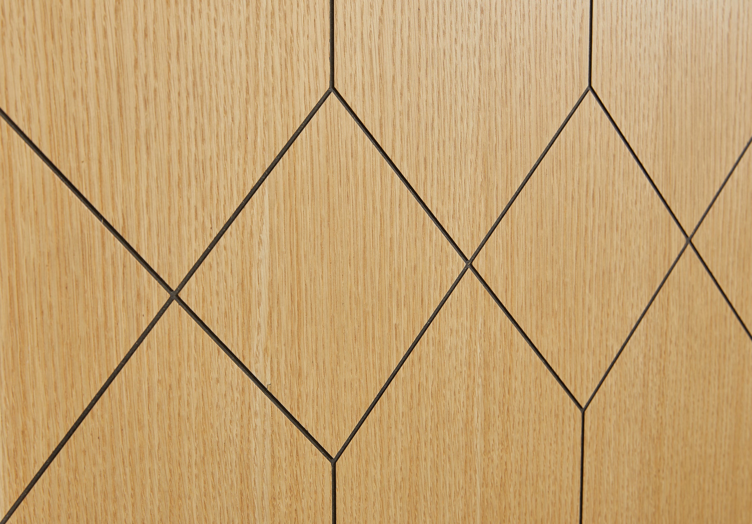 Bambu oku oak geometric wood wall panel by Element