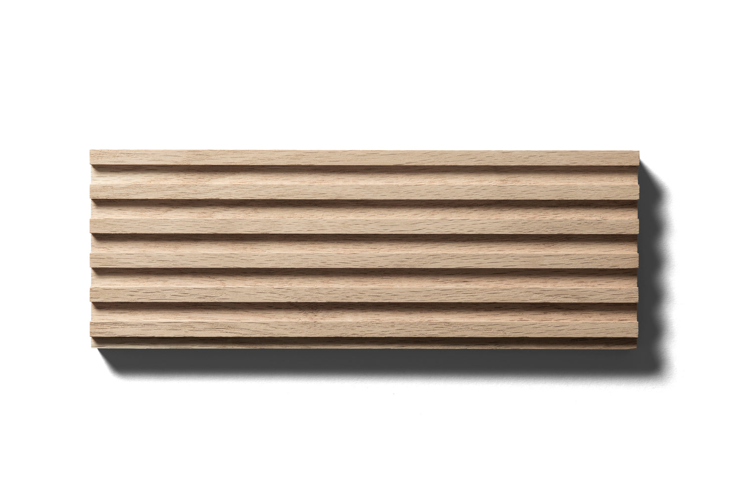 Small sample of beech wood fluted panel from Element