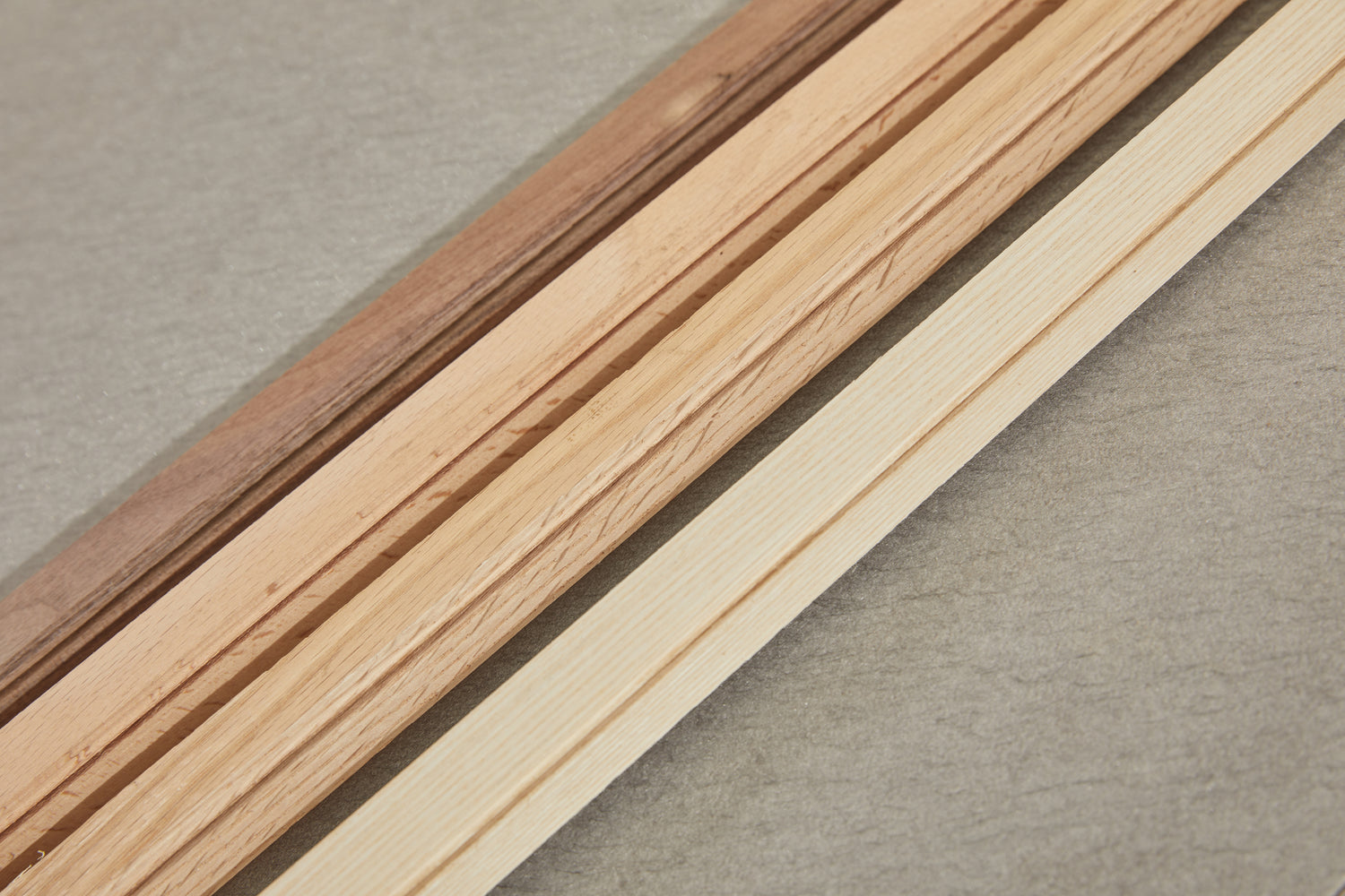 solid wood end trims for fluted wall panel by Element