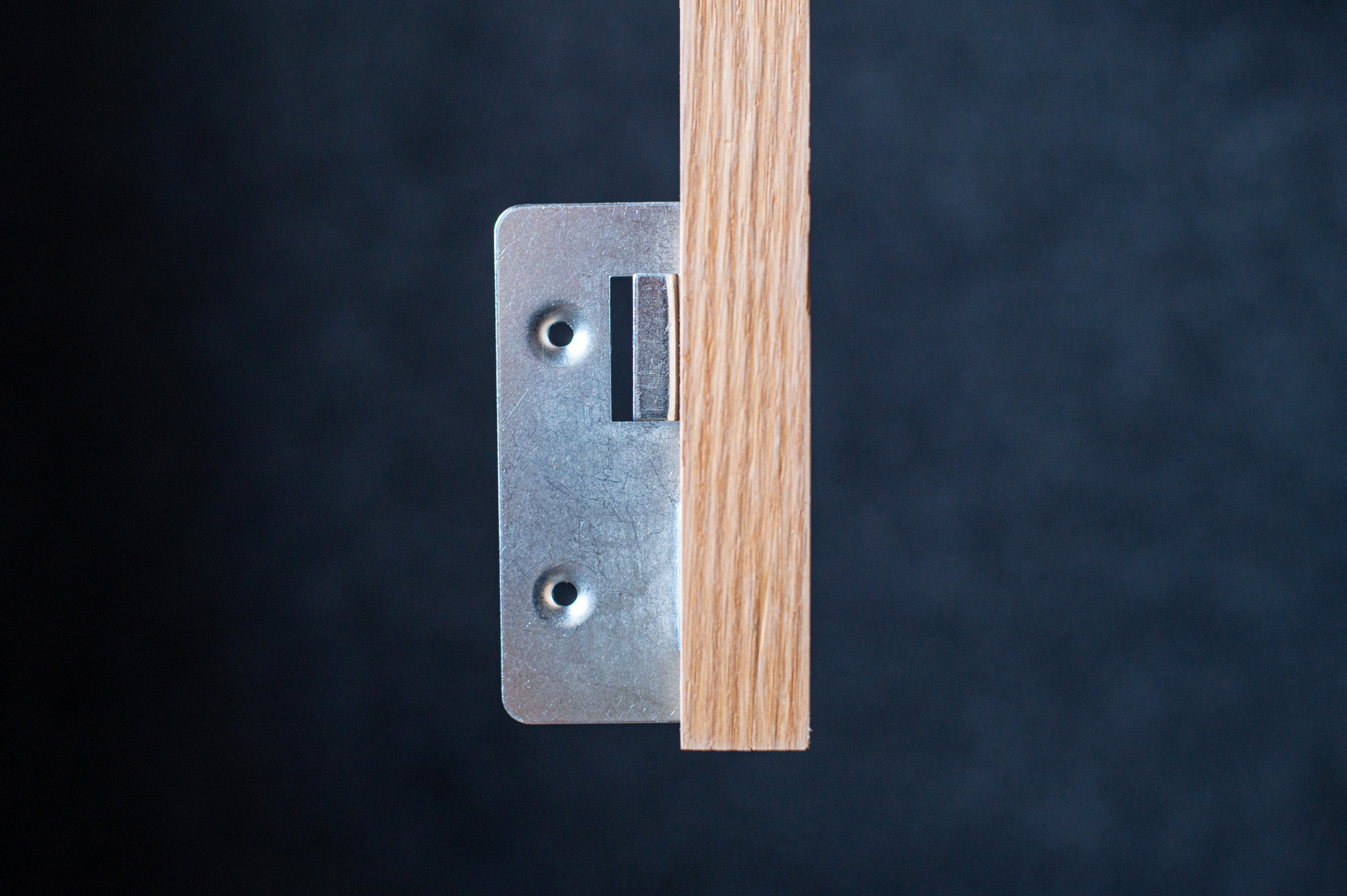 Close up metal fixing of fluted wall panel by Element