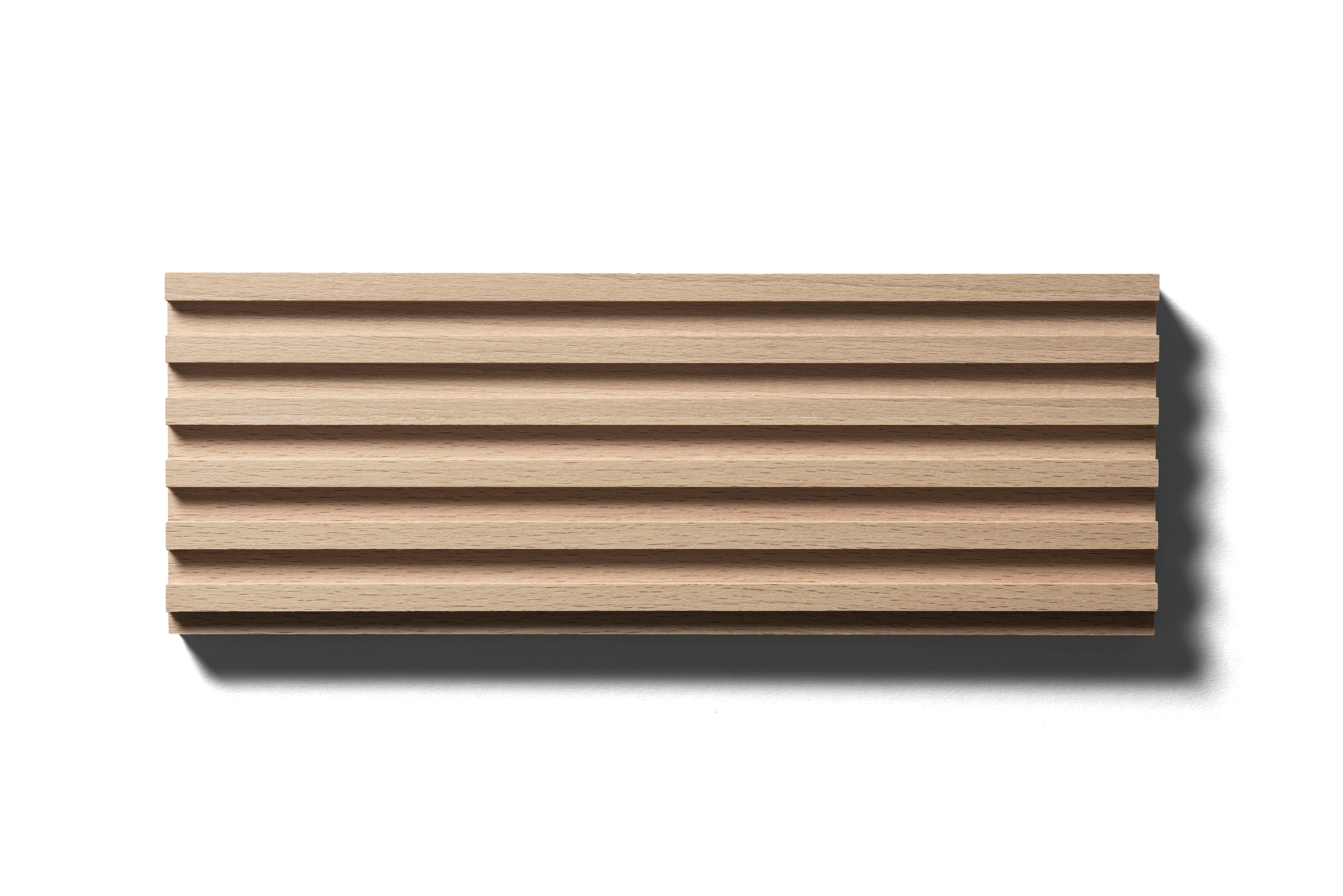 Small sample of oak wood fluted panel from Element