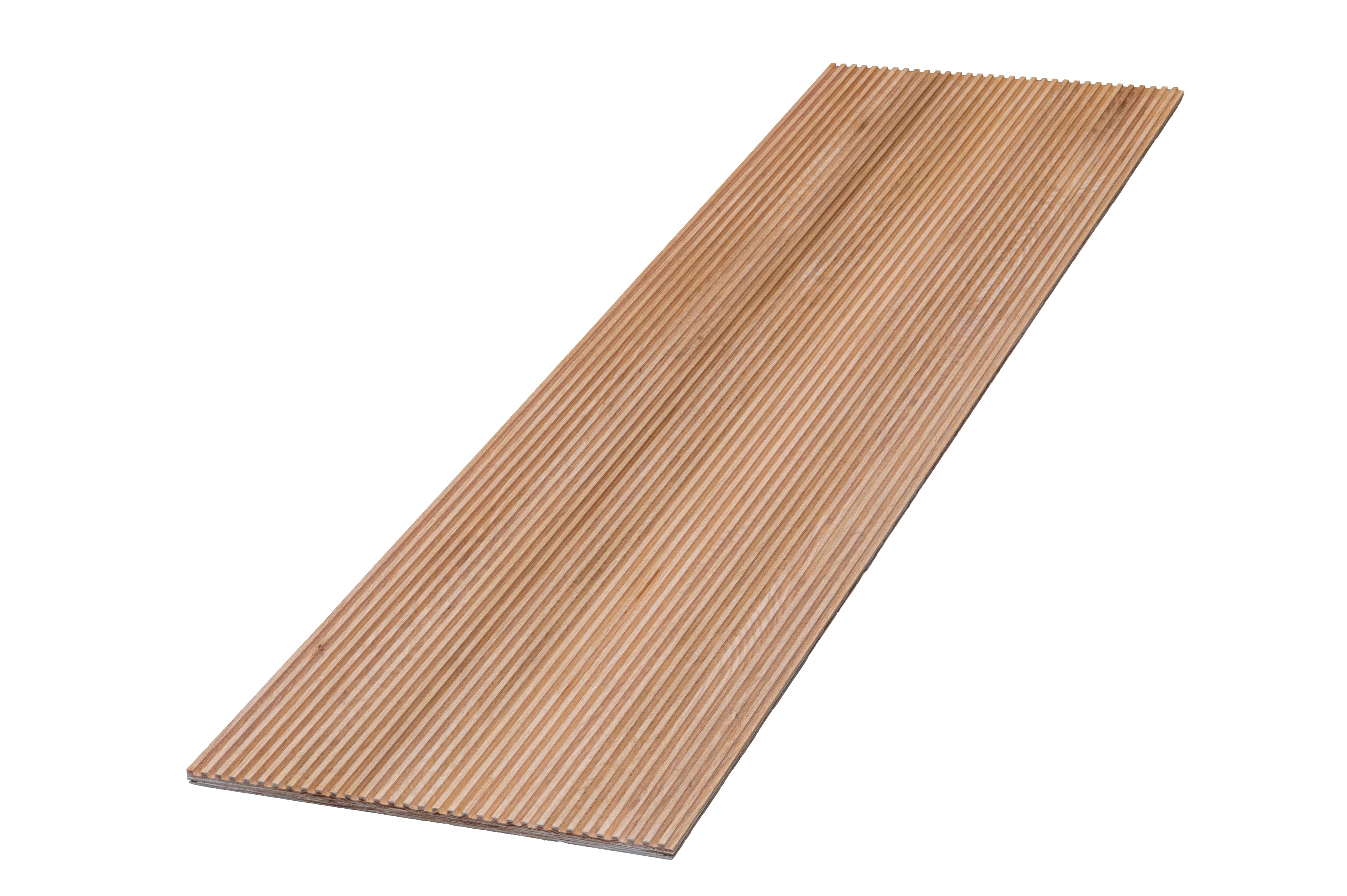 600 x 2400mm Oak Linear Fluted Wall Panel - 2 Panels Per Pack