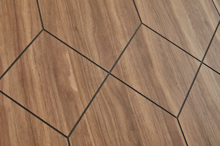 Walnut Bamboo Veneer Geometric Wall Panels - Element