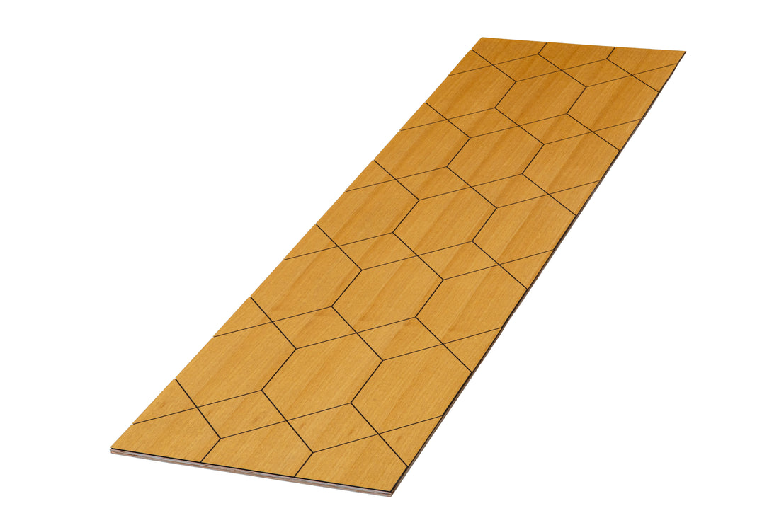 Bambu geometric wall panel computer mock up